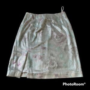 Janine vintage sexy skirt with sequins and floral design